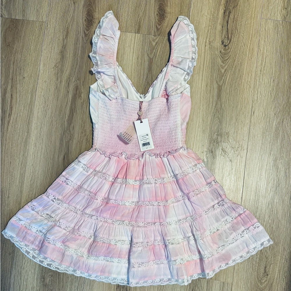 LoveShackFancy Peony Pink Hand Dyed Finny Dress - Picture 4 of 6